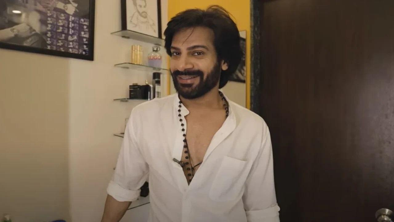 Exclusive VIDEO of Karan Veer Mehra's 2 BHK home in Mumbai: Well-designed bar to workspace