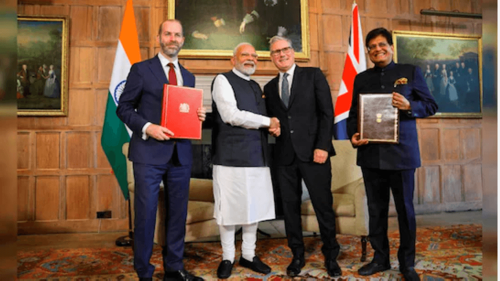 India, UK sign FTA with aim to enhance bilateral trade to $120 billion by 2030