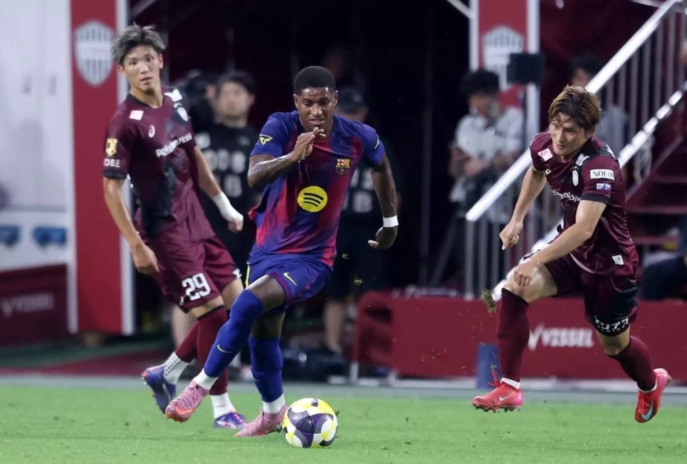Rashford makes Barca debut during friendly win in Japan