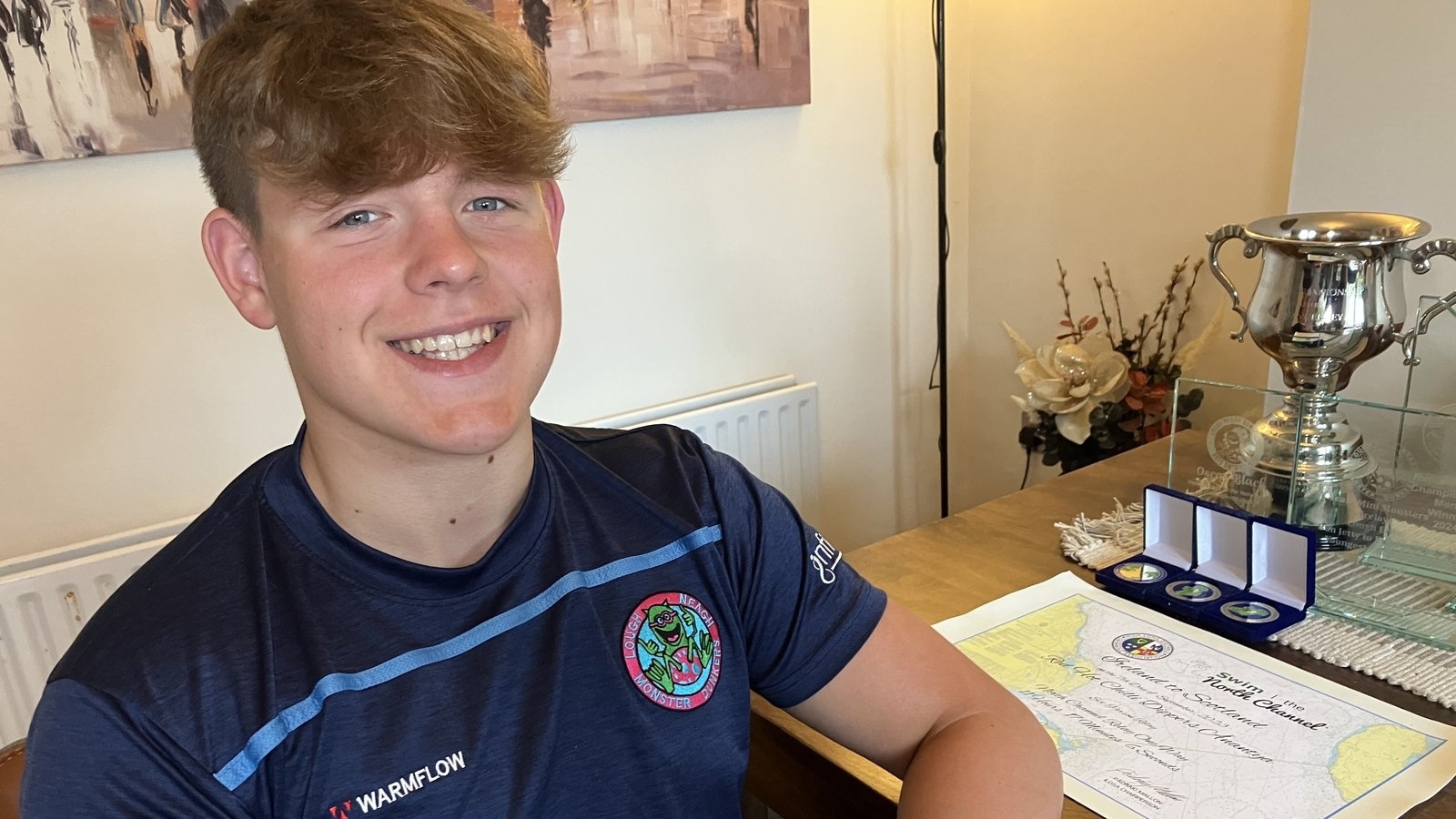 Teen eyes 'Triple Crown' after Ireland to Scotland solo swim