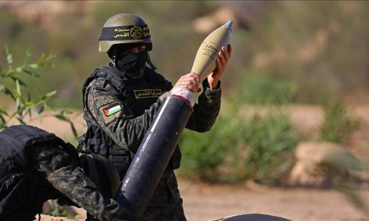 Al-Quds Brigades bombards gathering of Israeli soldiers, vehicles