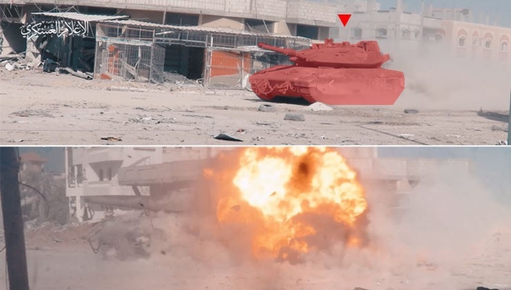 Saraya al-Quds destroys two Zionist military vehicles