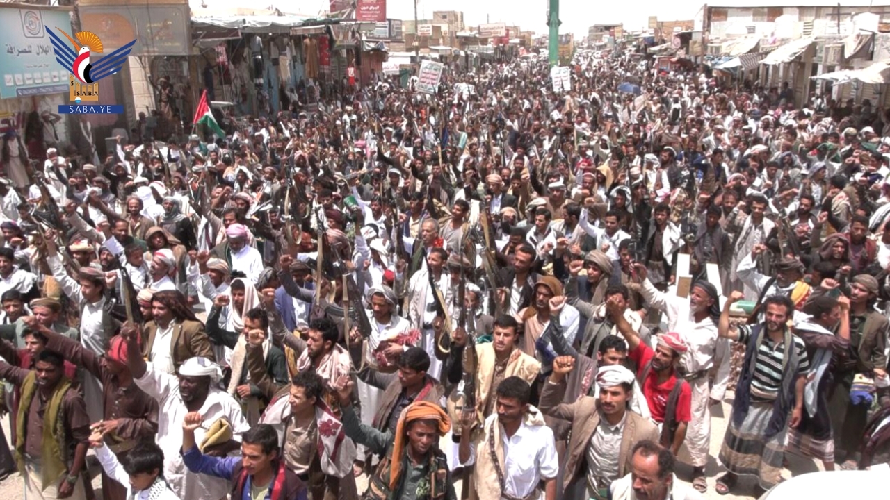 Jawf holds 50 mass rallies supporting Palestinians, mobilizing against aggression