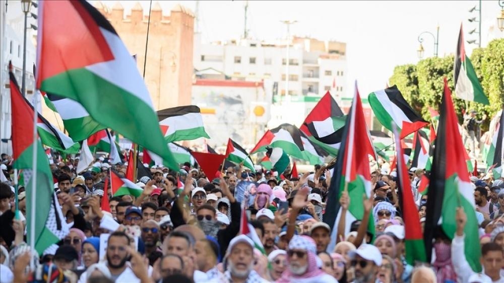 Thousands of Moroccans Participate in Solidarity Vigils Demanding End to Aggression on Gaza