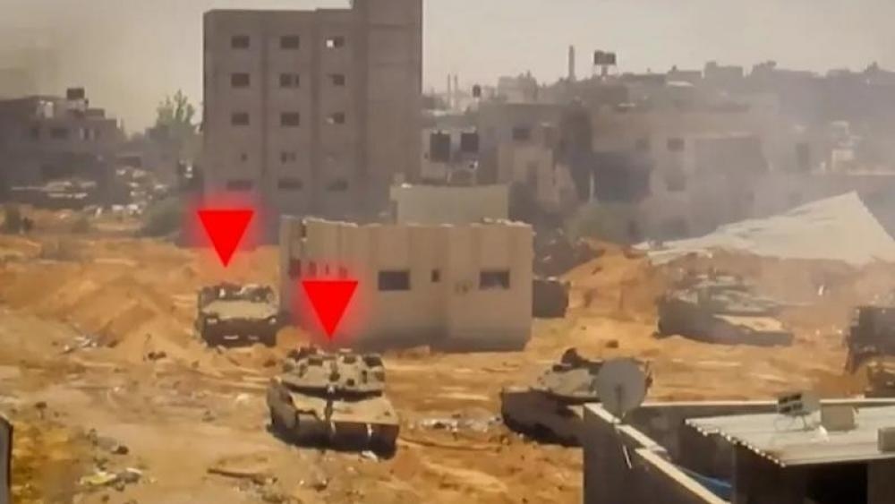 Al-Qassam Brigades release footage of targeting zionist force sheltering in House in Beit Lahia