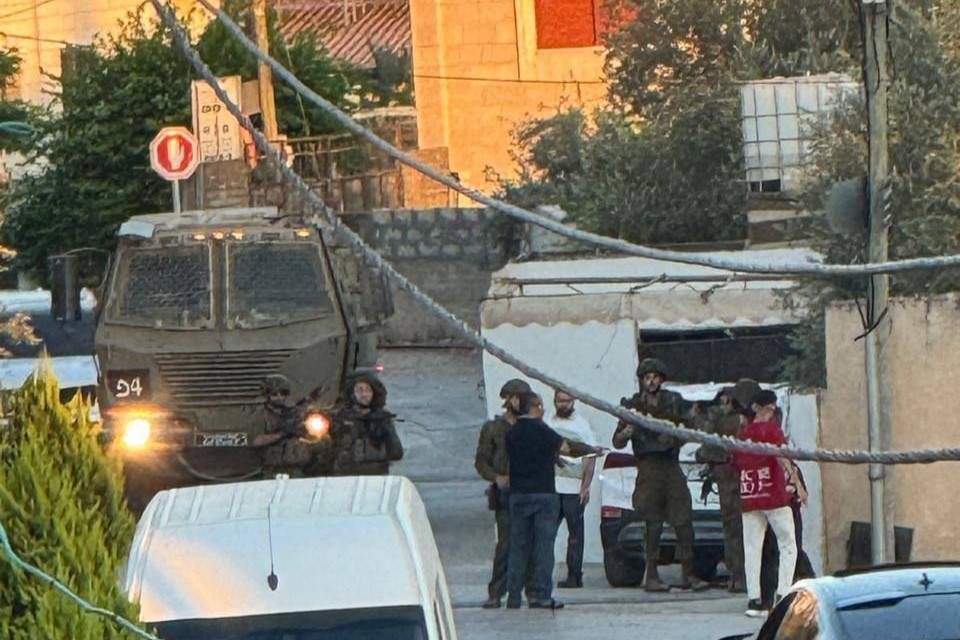 Israeli Occupation detains foreign activists in Southern Al Khalil, raids Aja Town, homes