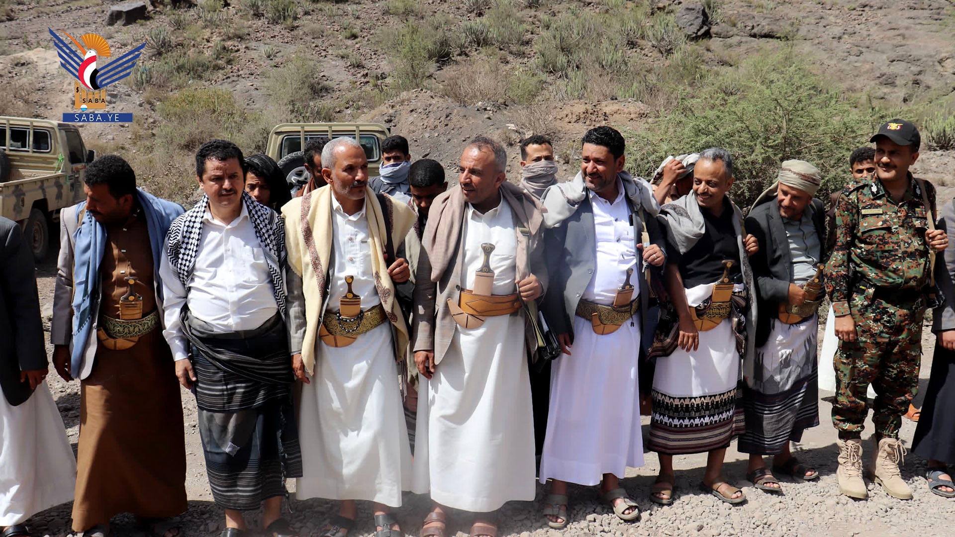 Officials visit fighters, security personnel in Dhale' on Eid al-Adha