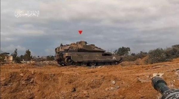 Al-Quds Brigades: We destroyed Israeli Merkava Tank in Abasan in cooperation with Al-Qassam