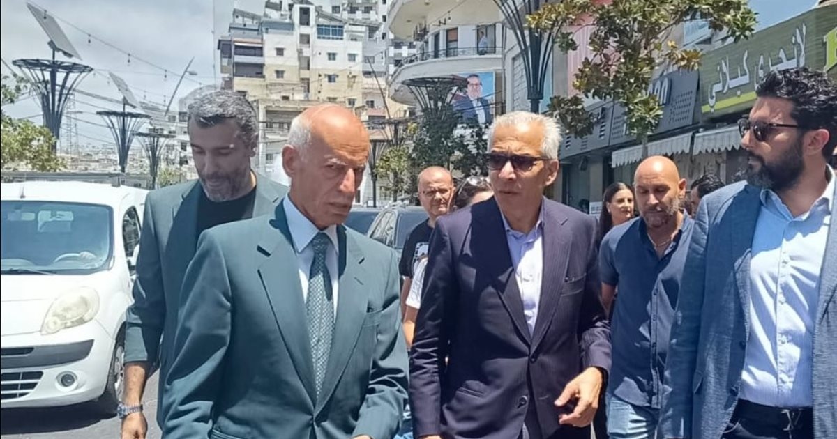 عامر البساط جال في النبطية وصيدا متفقداً واقع الإقتصاد الجنوبي: يشكل 30% من الإنتاج القومي وتعافيه انطلاقة للإقتصاد الوطني