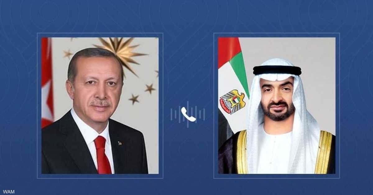 رئيس دولة الإمارات يبحث مع نظيره التركي التطورات الإقليمية