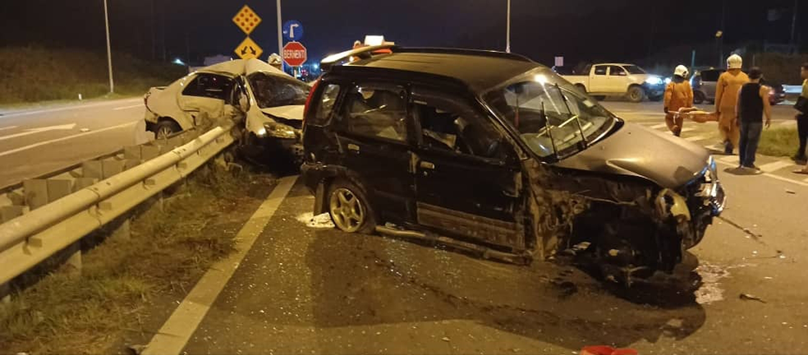 Driver killed in two-vehicle crash near Simpang Sangan