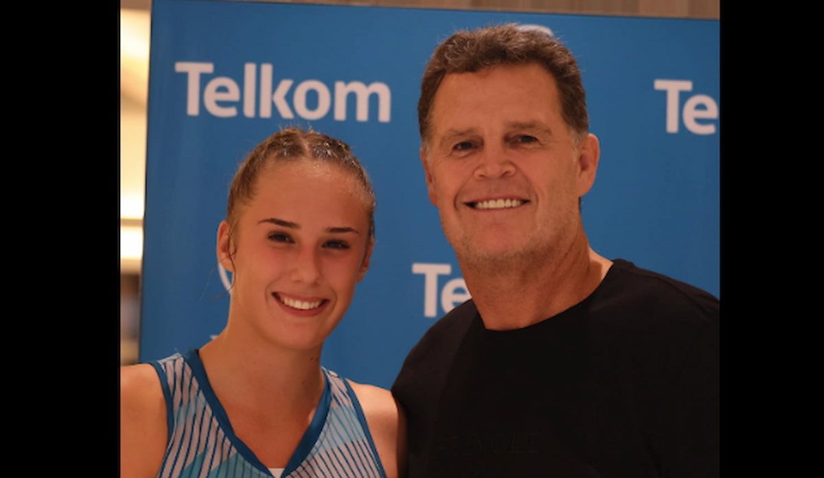 Rassie Erasmus shares pride in netball star daughter