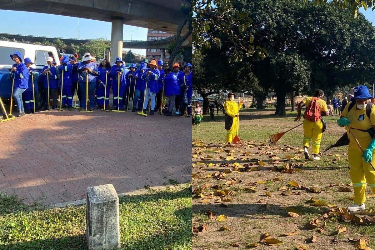 Ethekwini Municipality cleans up Albert Park for Nedbank Cup final