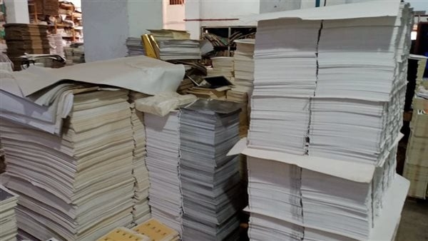ضبط مطبعة بداخلها 23 ألف مطبوع تجاري بدون ترخيص في عين شمس