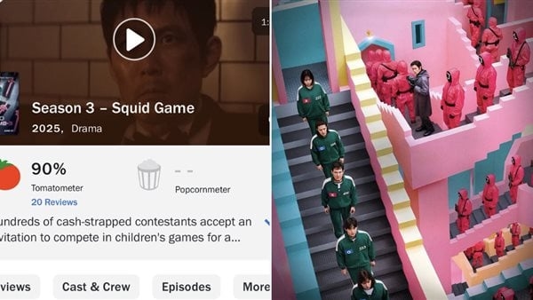 الموسم الثالث من "Squid Game" يحصد تقييم 90% على موقع Rotten Tomatoes
