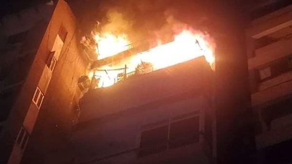 حريق يلتهم شقة سكنية فى أبو النمرس