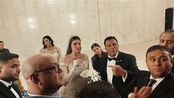 الصور الأولى من حفل زفاف ابنة محمد فؤاد