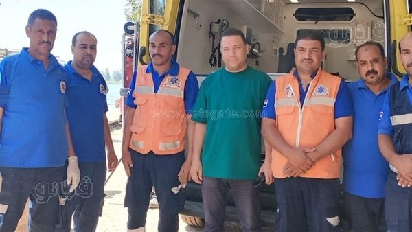 الدفع بسيارات إسعاف إلى حادث معدية دشنا في قنا (صور)