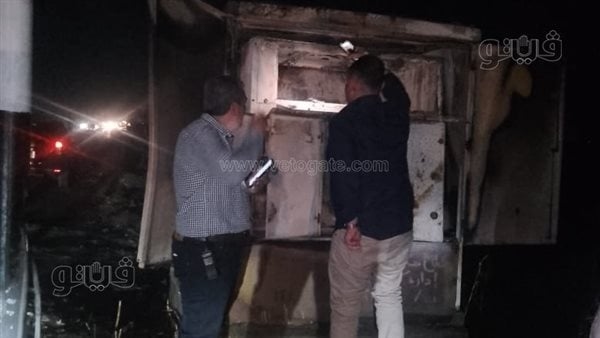 حريق محول كهرباء بطريق الزنكلون بالزقازيق (صور)