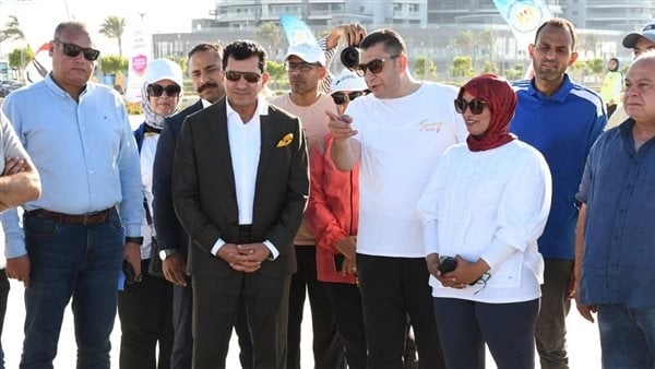أشرف صبحي يشهد انطلاق فعاليات الموسم الرياضي بالعلمين