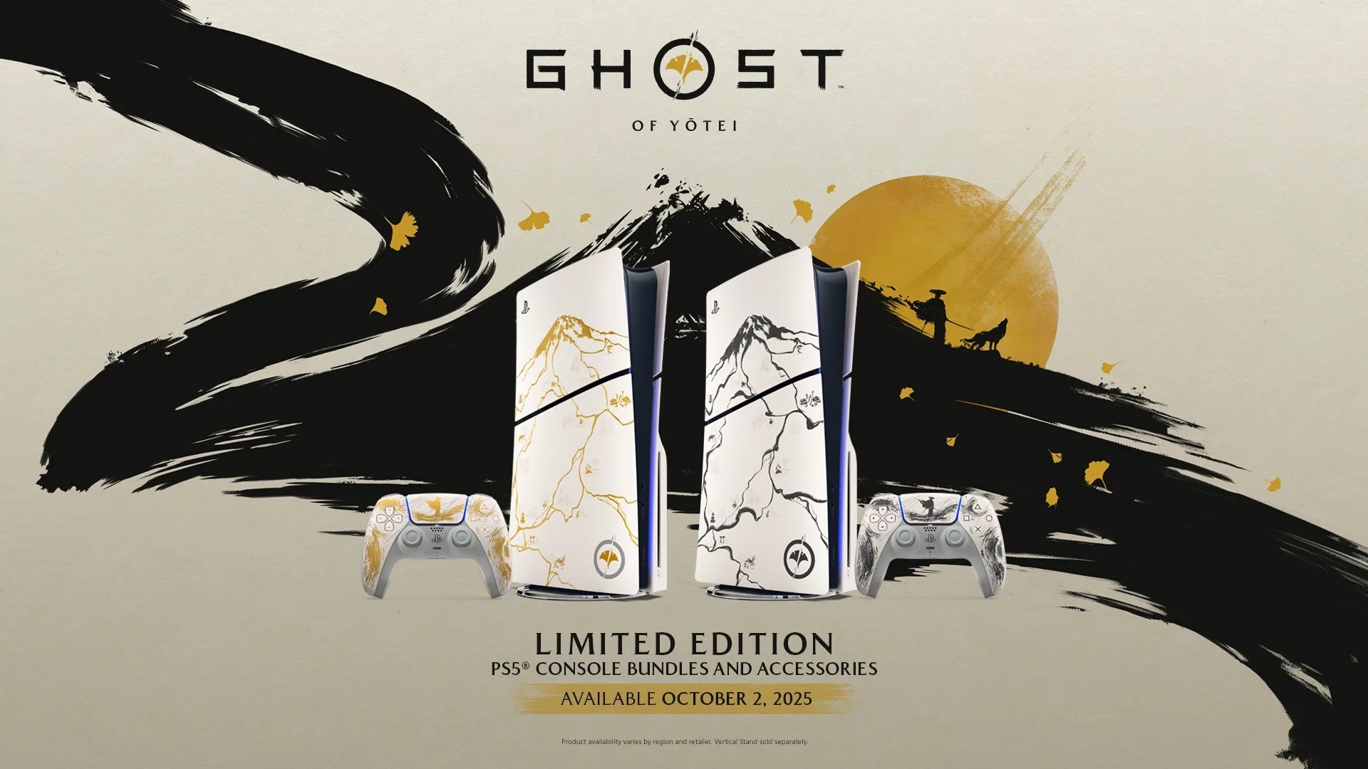 إصدارات رائعة من جهاز بلايستيشن 5 بتصاميم مستوحاة من Ghost of Yotei