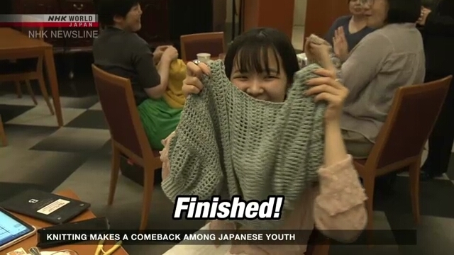 Knitting makes a comeback among Japanese youth