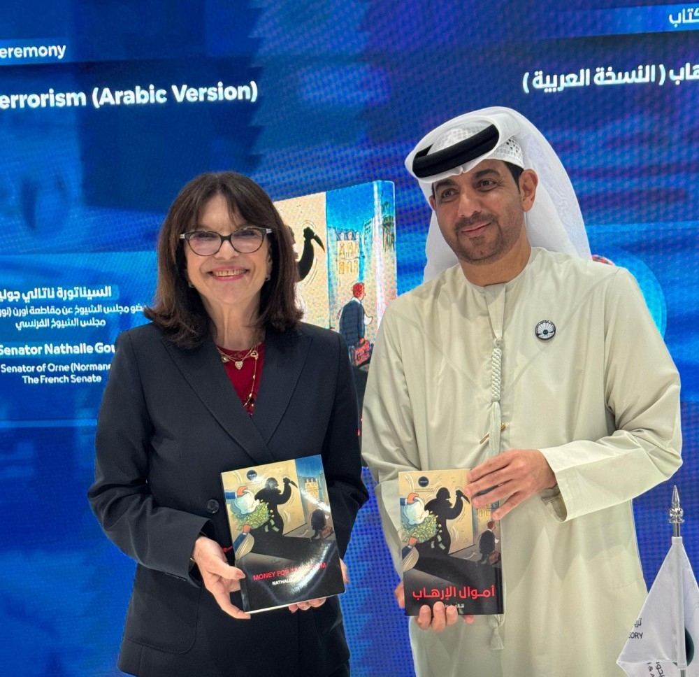 Nathalie Goulet Signs 'Terrorism Money' in Abu Dhabi, as TRENDS Highlights the Importance of Exposing Extremist Funding Networks